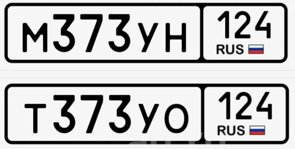 Стандартные 1:1 как в ГИБДД